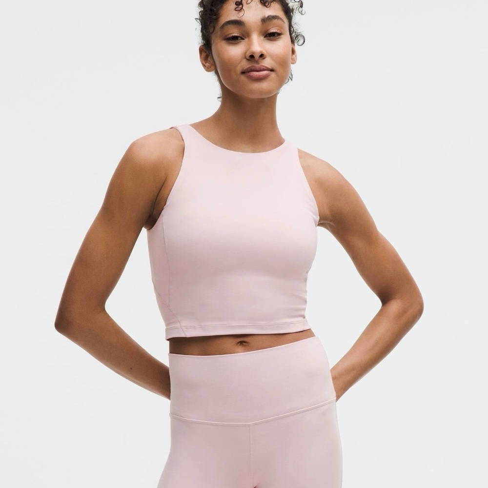 lululemon Align High-Neck Tank Top Light Support NWT Porcelain Pink